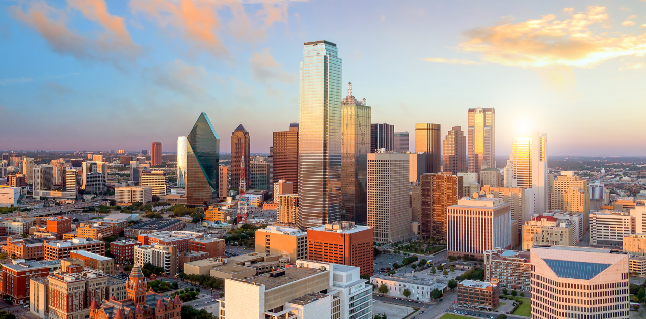 Skyline de Dallas, Texas, USA