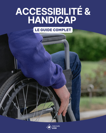personne en situation de handicap dans un parc