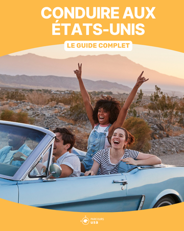 Groupe d'amis en road-trip aux États-Unis